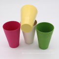 Wholesale bamboo fiber reusable coffee cup Mug with Eco Friendly Silicone Lids